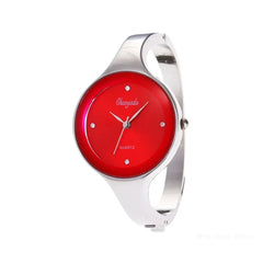 MOONBIFFY Minimalist Gold Cuff Women’s Quartz Watch