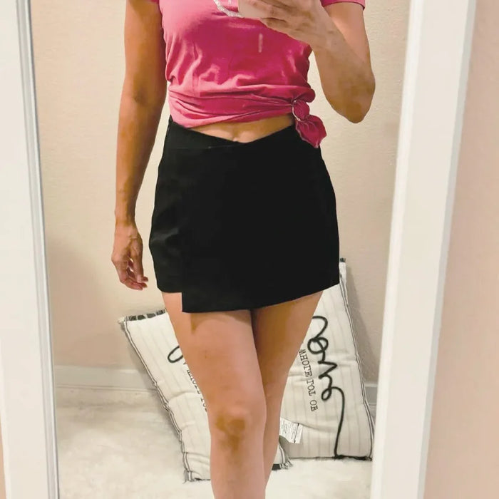 Women's Elegant Skort, High-Waisted Summer Skirt-Shorts for Casual & Party Wear, image 2