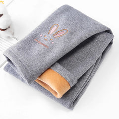 Girls' Fleece Lined Bunny Leggings