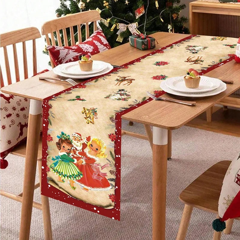 Christmas Gingerbread Table Runner, 35 x 180 cm