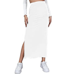 Women's High Waist Bodycon Maxi Skirt – Elegant Split Pencil Skirt