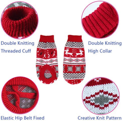 Christmas Knitted Dog Jumper
