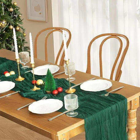 Cheesecloth table runner, photo 1