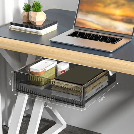 Under Desk Stick-On Storage Drawer