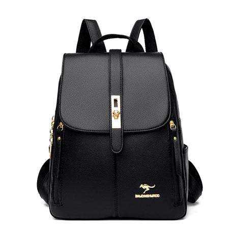 Luxury PU Leather Women's Backpack – Vintage Casual Daypack