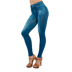 GenieFit Slim Stretch Jeans – Mid-Waist Pencil Leggings