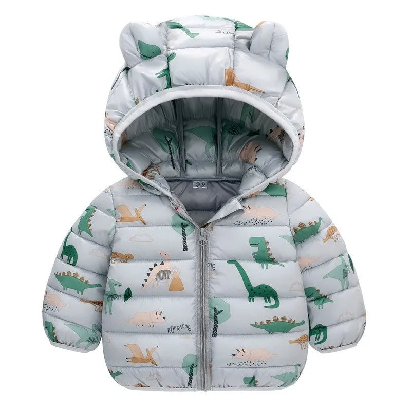 Kids' Lightweight Hooded Puffer Jacket