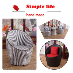 Modern Rattan Patio Set – 3-Piece Outdoor Furniture