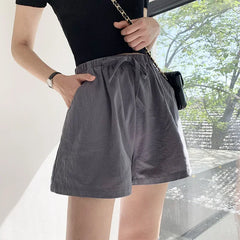 Women's Cotton Linen High-Waist Shorts – Breathable Casual Summer Wear