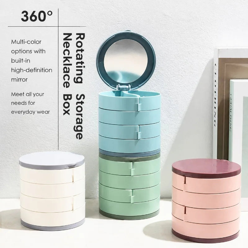 Rotating Jewellery Box with Mirror
