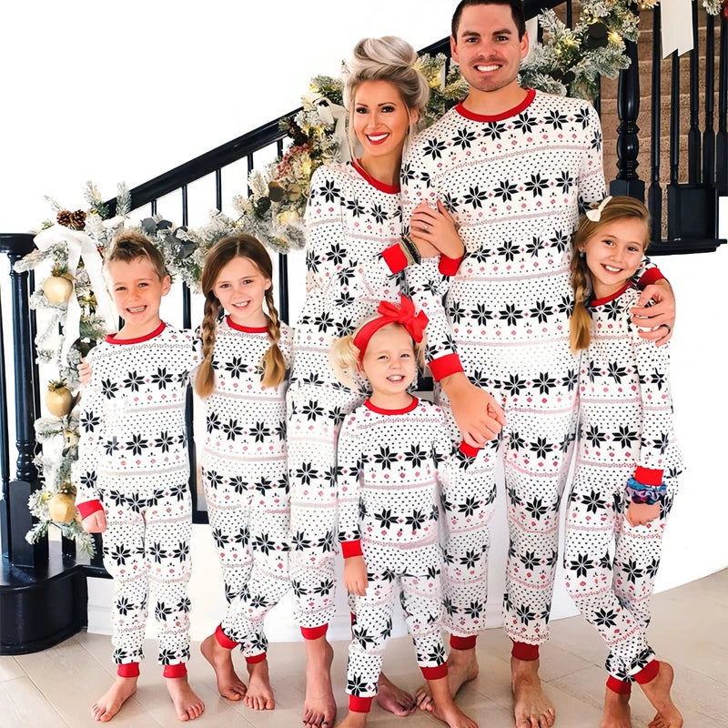 Matching Christmas Family Pyjama Set - Festive Cotton Comfort