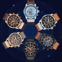 CURREN Luxury Chronograph Men's Quartz Watch