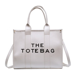Luxury PU Leather Tote Bag – Women's Designer Shoulder & Crossbody Bag