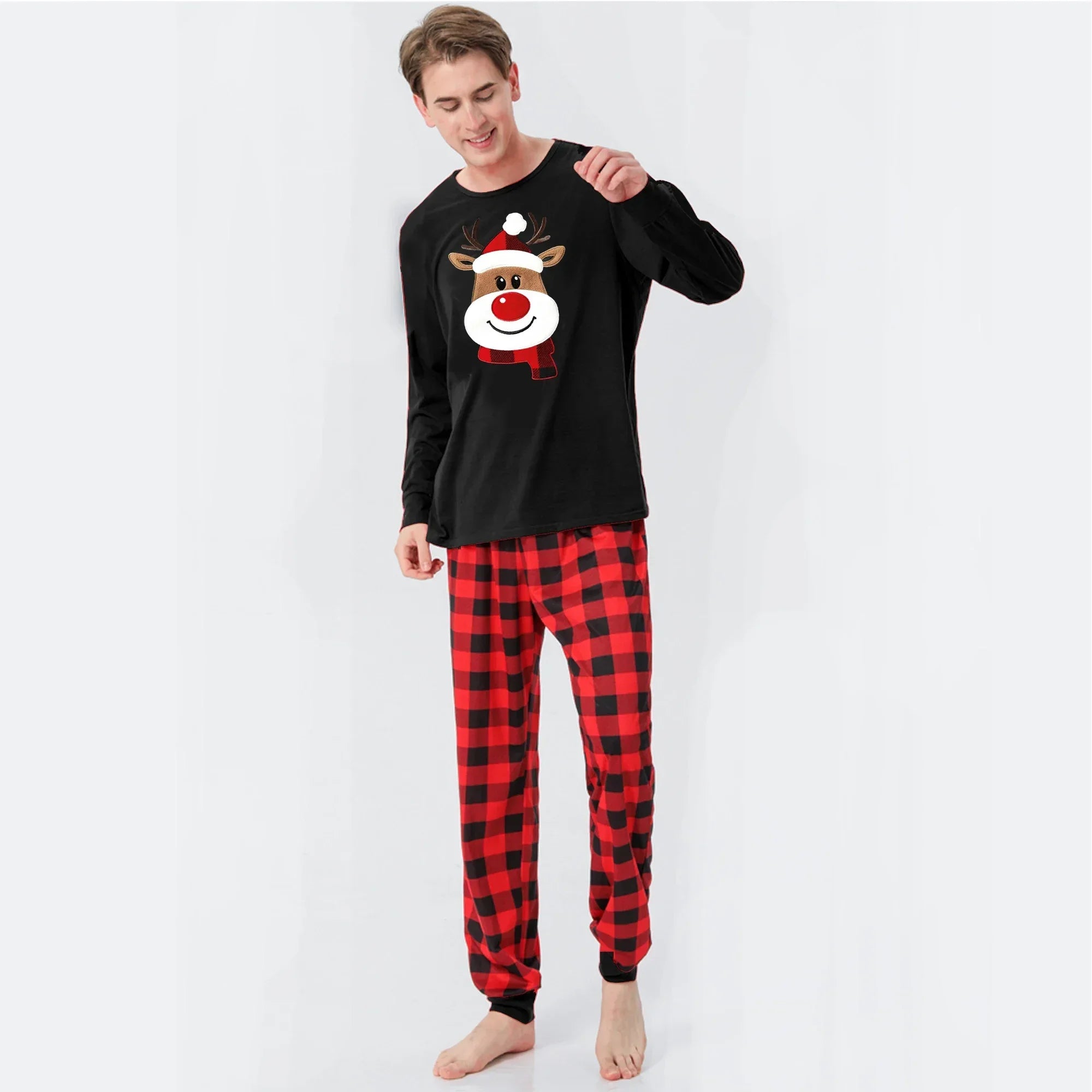 Festive Family Plaid Pyjama Set - Cosy Christmas