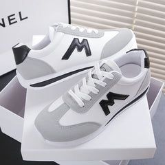 Stride Elegance: Women's Casual Leather Sneakers