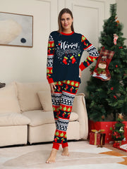 Festive Cartoon Family Christmas Pyjama Set