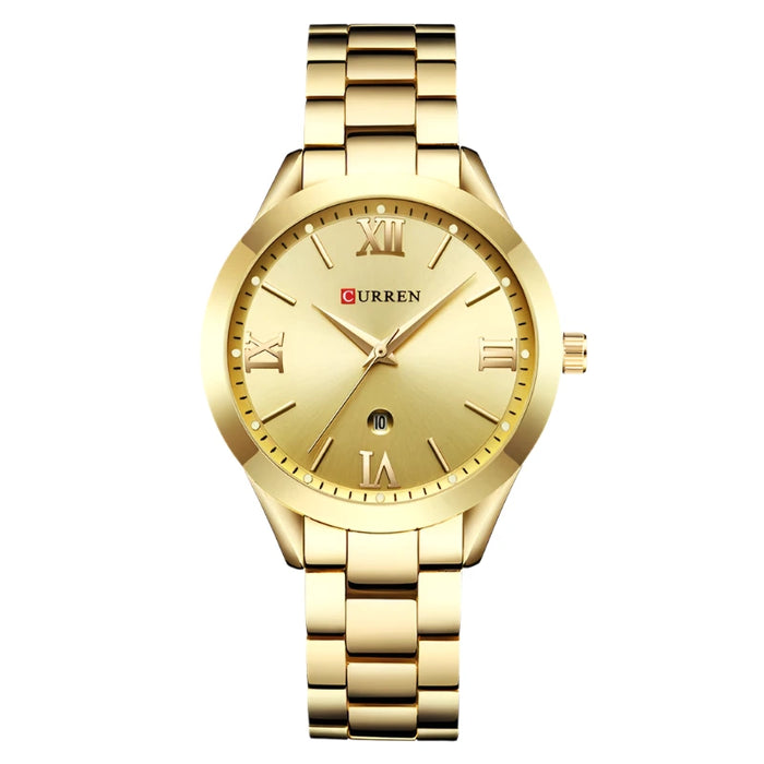 CURREN Retro Ladies Quartz Watch, Elegant and Waterproof