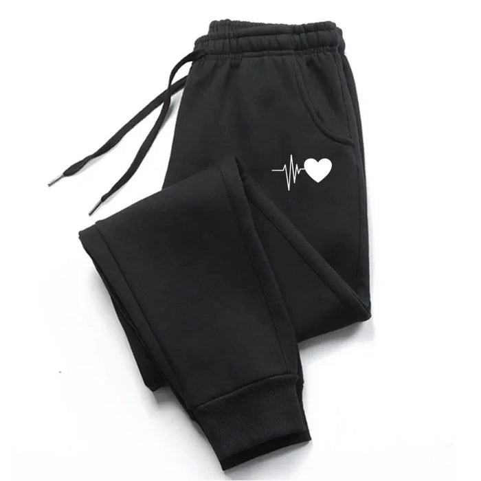 Women’s Soft Jogger Sweatpants, Versatile & Comfortable Casual Trousers, Black