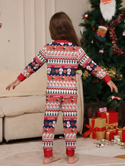 Cosy Festive Family Pyjama Set - Reindeer & Snowman Design
