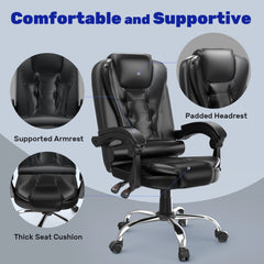 ErgoComfort High-Back Office Chair – PU Leather Executive Swivel Chair