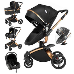 Luxury 3-in-1 High Landscape Baby Stroller – Lightweight & Foldable Travel System for Newborns