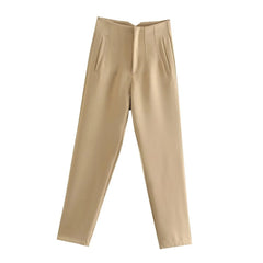 Women's High-Waist Pencil Trousers – Elegant Office & Formal Wear