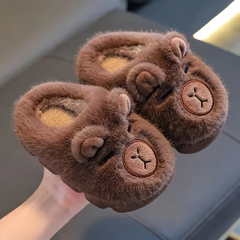 Kids' Warm Cartoon Slippers
