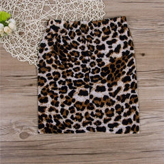 Women's Leopard Print Mini Skirt – High Waist Bodycon Pencil Skirt