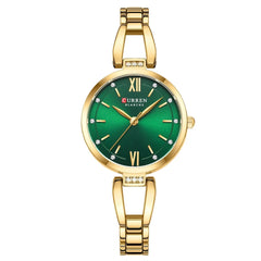 CURREN Luxury Quartz Watch with Rhinestones