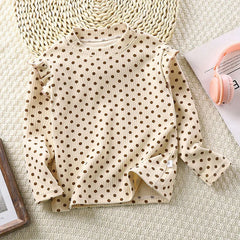 Baby Girls’ Floral Long-Sleeve Cotton Blouse