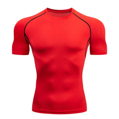 Men’s Compression Running T-Shirt – Quick-Dry Tight-Fit Gym & Training Top