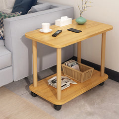 Modern Movable Sofa Side Table – 2-Tier Coffee & Tea Table