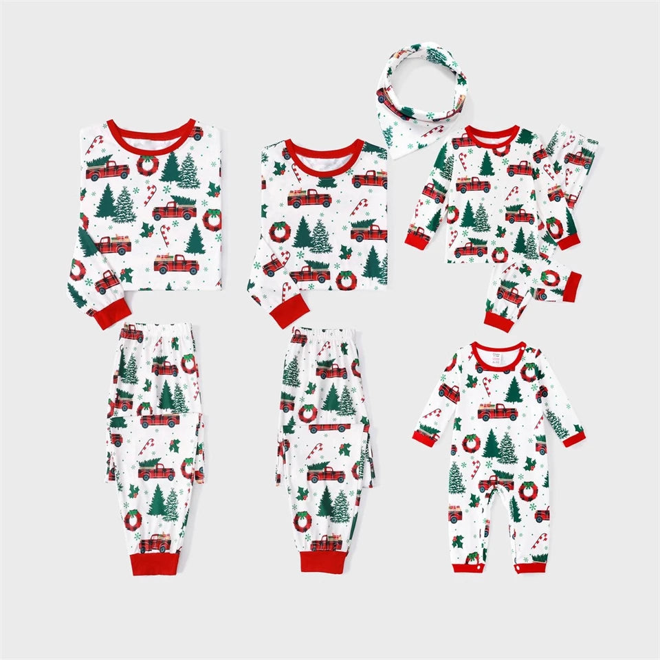 Festive Family Cotton Christmas Pyjama Set