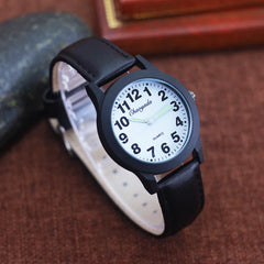 Classic Waterproof Leather Strap Quartz Watch