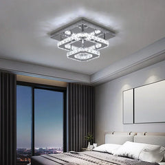 Modern Luxury Crystal Chandelier – LED Pendant Ceiling Light