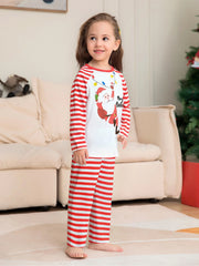 Cosy Family Christmas Pyjamas - Santa & Reindeer Design