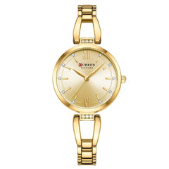 CURREN Luxury Quartz Watch with Rhinestones