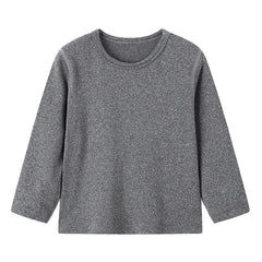 Kids’ Soft Long-Sleeve Base Layer – 5-Pack Essential Tees