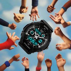 SKMEI Kids' Waterproof Dual Display Sports Watch