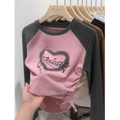 Girls' Long-Sleeve Cotton Tee – Soft & Stylish Everyday Wear