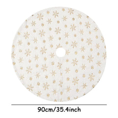 White Faux Fur Christmas Tree Skirt, 78, 90 or 122cm