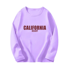 Girls' Paris Eiffel Tower Long-Sleeve Cotton T-Shirt