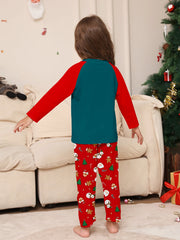 Festive Family Elk Pyjamas - Red & Green Plaid