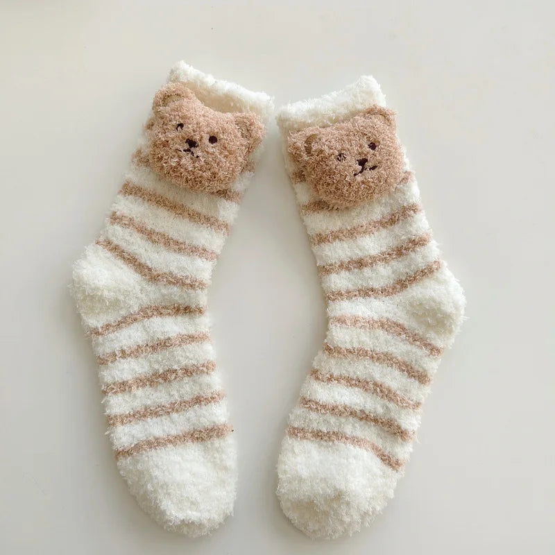 Women's Fluffy Teddy Bear Socks