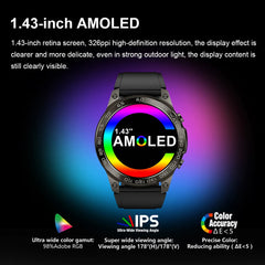 CRTORRS DM50 AMOLED Smartwatch with Bluetooth Call & GPS
