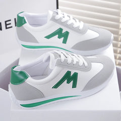Stride Elegance: Women's Casual Leather Sneakers