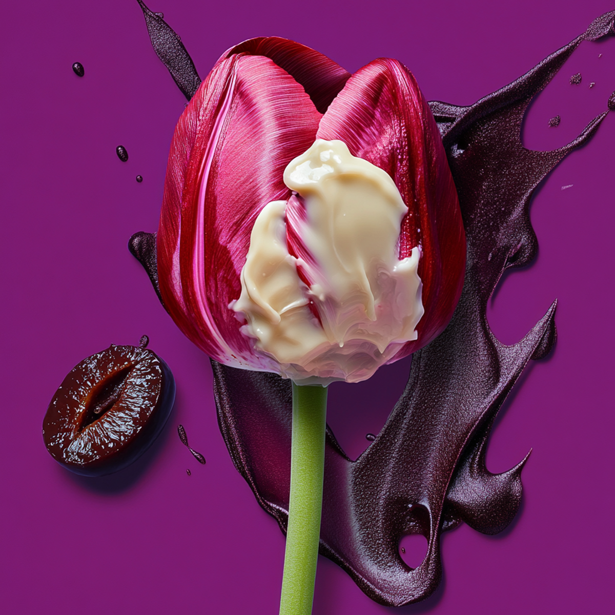 Black Tulip 10ml Purse Spray – Plum, White Chocolate & Cyclamen