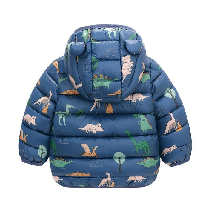 Kids' Lightweight Hooded Puffer Jacket, alternative view