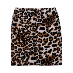 Women's Leopard Print Mini Skirt – High Waist Bodycon Pencil Skirt