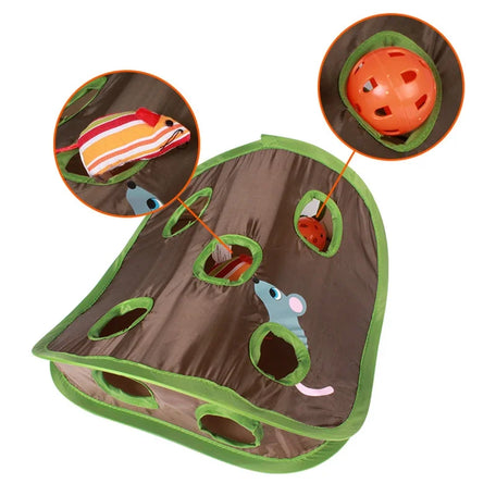 Cat play tent with 9 peek holes, photo 1
